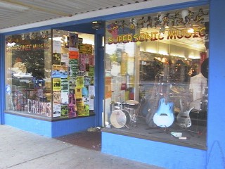 Supersonic Music's Lawrence storefront